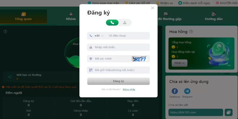 Thực hiện xác minh tài khoản